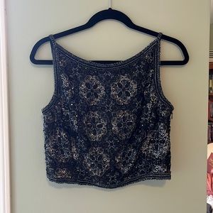 Vintage Escada Couture sequinned blouse